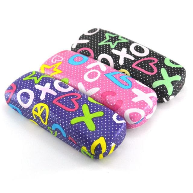 [แพ็ค] กล่องแข็งแว่นตา ลายจุดสีสันสดใส คละสี ราคากล่องละ 17 บาท [1 แพ็ค 10 กล่อง] - ภาพที่ 3