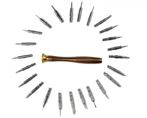 เซ็ตไขควงแว่นตาแบบพกพา 25-in-1