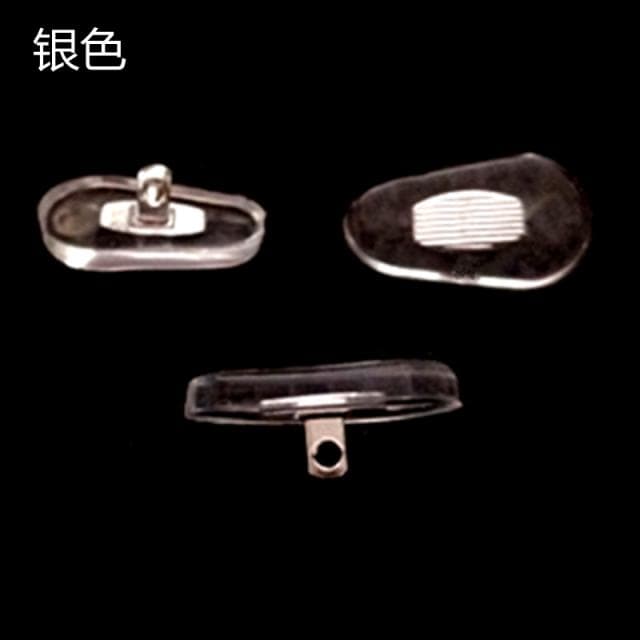 แป้นจมูก PVC แกนสีเงิน สีทอง หัวน๊อต [1 แพ็ค 20 คู่] - ภาพที่ 3