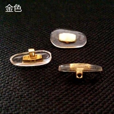 แป้นจมูก PVC แกนสีเงิน สีทอง หัวน๊อต [1 แพ็ค 20 คู่] - ภาพที่ 2