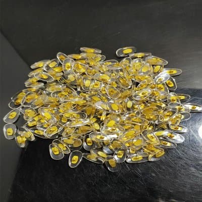 แป้นจมูก PVC แกนสีเงิน สีทอง หัวน๊อต [1 แพ็ค 20 คู่] - ภาพที่ 6