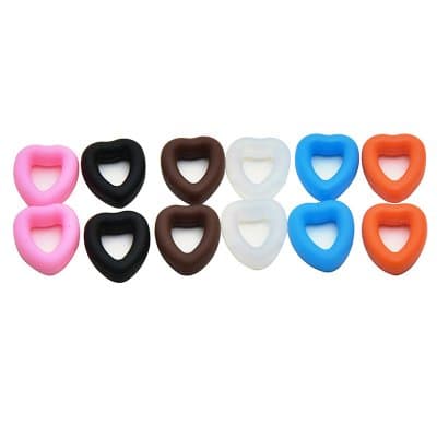 [1คู่ แถม 1คู่]  กันลื่นแว่นตา ทรงหัวใจกลวง (หัวใจโดนัท) - ภาพที่ 2