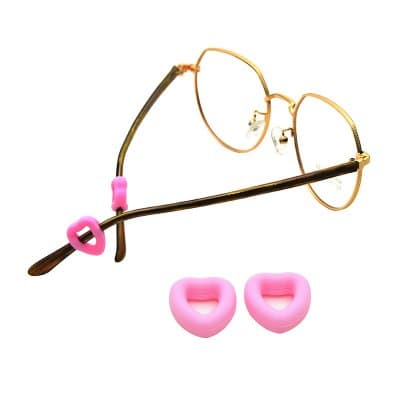 [1คู่ แถม 1คู่]  กันลื่นแว่นตา ทรงหัวใจกลวง (หัวใจโดนัท) - ภาพที่ 3