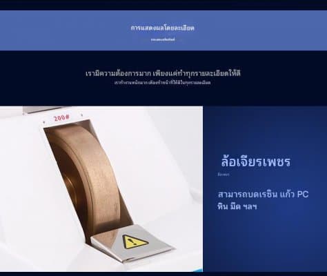 [พรีออเดอร์] รอสินค้า 15-30 วัน เลนส์แว่นตาเครื่องเจียรและขัดด้วยมือ เจียได้หลายชนิด ไม่มีร่อง - ภาพที่ 4