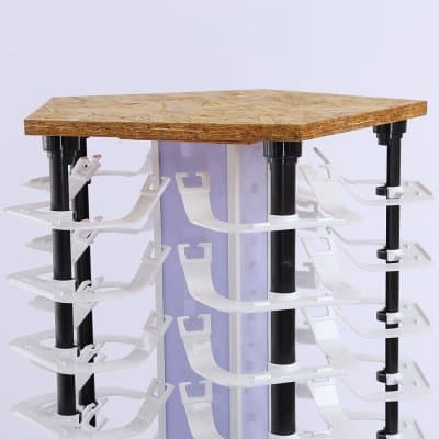 [พรีออเดอร์] ตู้ชั้นวางแว่น ไฮโซ ร่างทอง หมุน เลื่อน ใส่แว่นได้ 90  ตัว มัดจำได้ 50 % - ภาพที่ 8