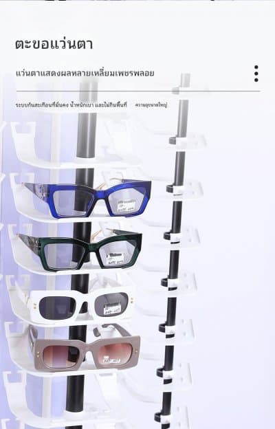 [พรีออเดอร์] ตู้ชั้นวางแว่น ไฮโซ ร่างทอง หมุน เลื่อน ใส่แว่นได้ 90  ตัว มัดจำได้ 50 % - ภาพที่ 7