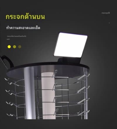 [พรีออเดอร์] ตู้ชั้นวางแว่น หมุน เลื่อน ใส่ได้ 90 ตัว มัดจำได้ 50 % - ภาพที่ 4