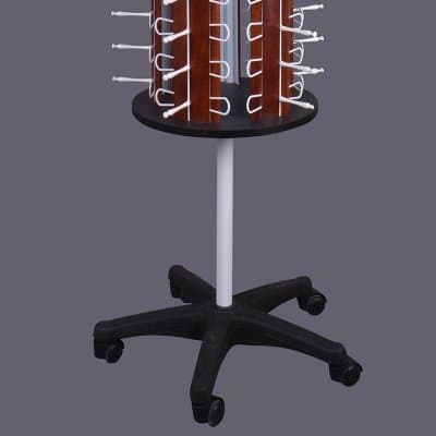 [พรีออเดอร์] ชั้นโชว์แว่น 90 ตัว ลายไม้โอค หมุน เลื่อนได้ มัดจำได้ 50% - ภาพที่ 4