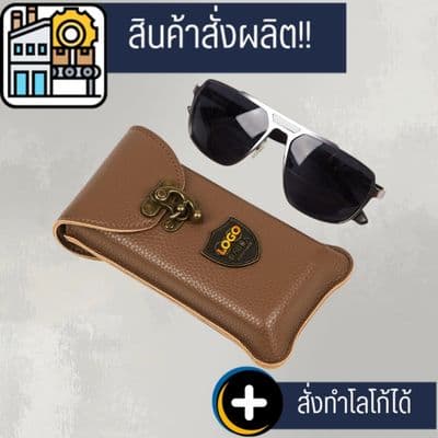 ++สั่งผลิตเท่านั้น++กล่องใส่แว่นตากรอบแว่นตาทำจากวัสดุ PU ดีไซน์ดั้งเดิมกล่องเก็บแว่นกันแดดพิมพ์โลโก้ได้ - ภาพที่ 2