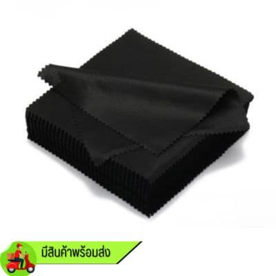 **มีสต๊อกพร้อมส่ง **CCC สีดำ ผ้าเช็ดแว่นตาเกรด C  ขนาด 10X10 CM