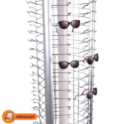 [พรีออเดอร์] ตู้ชั้นวางแว่น หมุน เลื่อน ใส่ได้ 90 ตัว มัดจำได้ 50 %