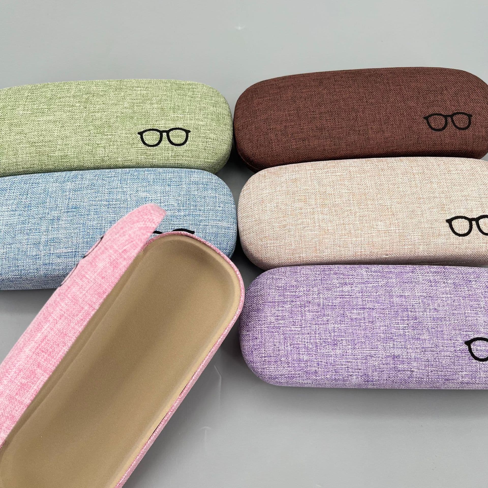 ++สั่งผลิตเท่านั้น++กล่องแว่นตา แว่นตา แว่นกันแดด แว่นอ่านหนังสือ แว่นสายตา แว่นผ้าคุณภาพสูง พร้อมโลโก้ตามสั่ง - ภาพที่ 3