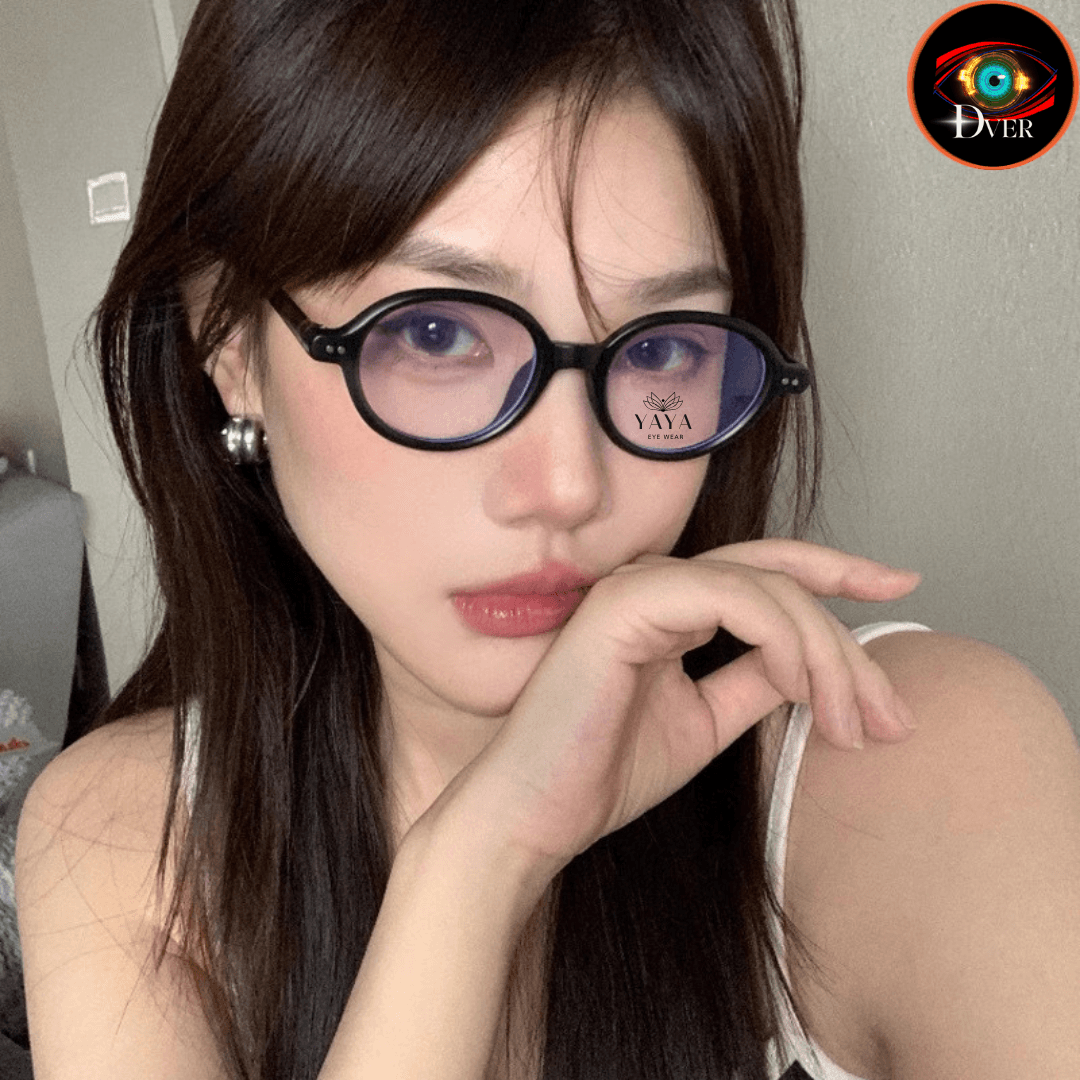 แฟชั่นเด็กเนิร์ดวินเทจน่ารักดูอ่อนเยาว์แว่นพิมพ์ ขาลายกระ แบรนด์ YAYA - ภาพที่ 2